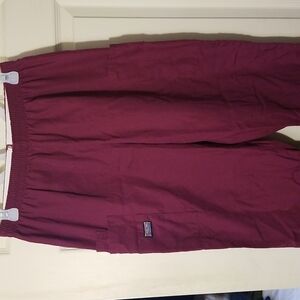 Medium Wine colored scrub pants